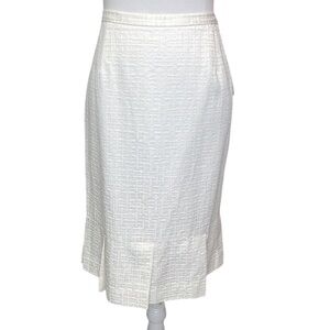 Doncaster Textured Box Pleated Hem Skirt